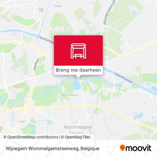 Wijnegem Wommelgemsteenweg kaart