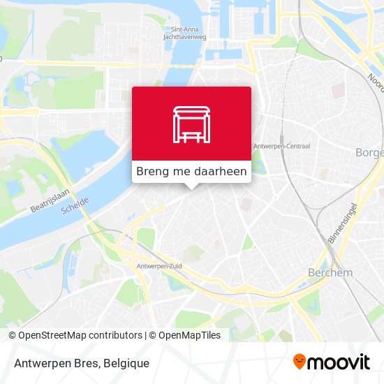 Antwerpen Bres kaart