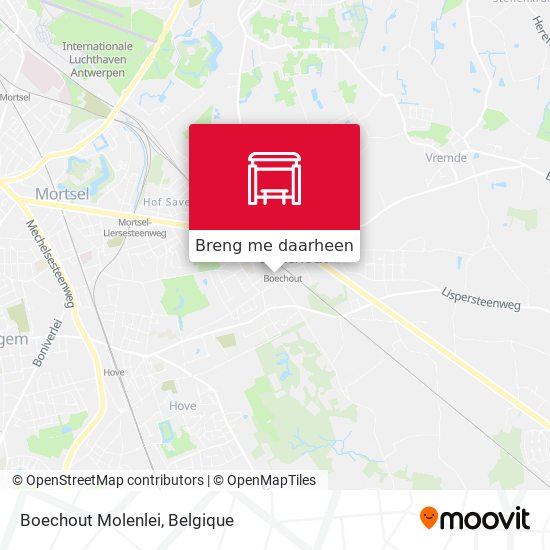 Boechout Molenlei kaart