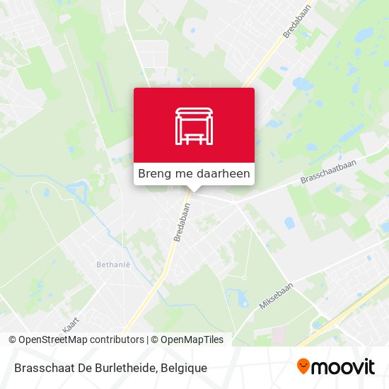 Brasschaat De Burletheide kaart