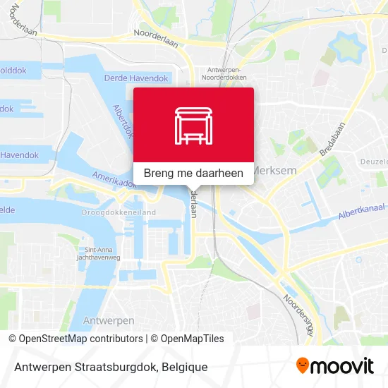 Antwerpen Straatsburgdok kaart