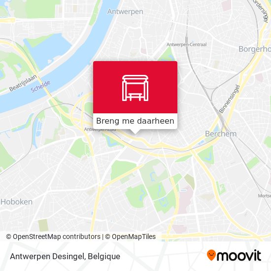 Antwerpen Desingel kaart