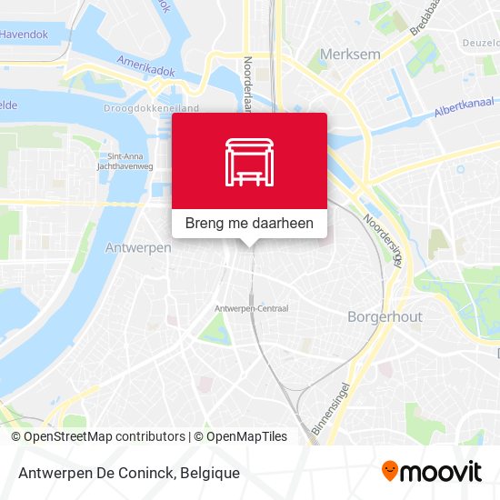 Antwerpen De Coninck kaart