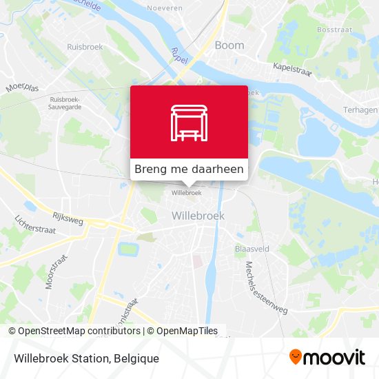 Willebroek Station kaart