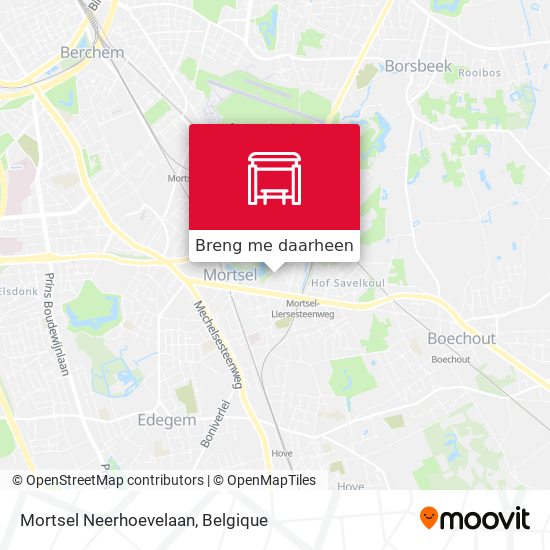 Mortsel Neerhoevelaan kaart