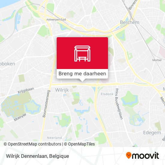 Wilrijk Dennenlaan kaart