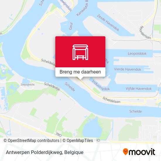 Antwerpen Polderdijkweg kaart