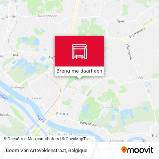 Boom Van Arteveldenstraat kaart