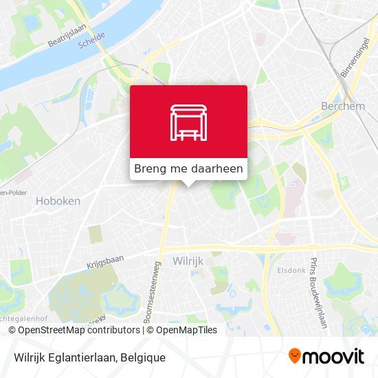 Wilrijk Eglantierlaan kaart