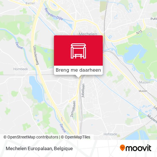 Mechelen Europalaan kaart