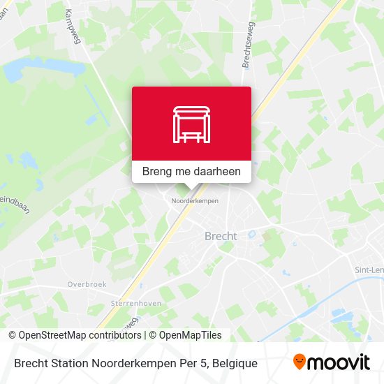 Brecht Station Noorderkempen Per 5 kaart
