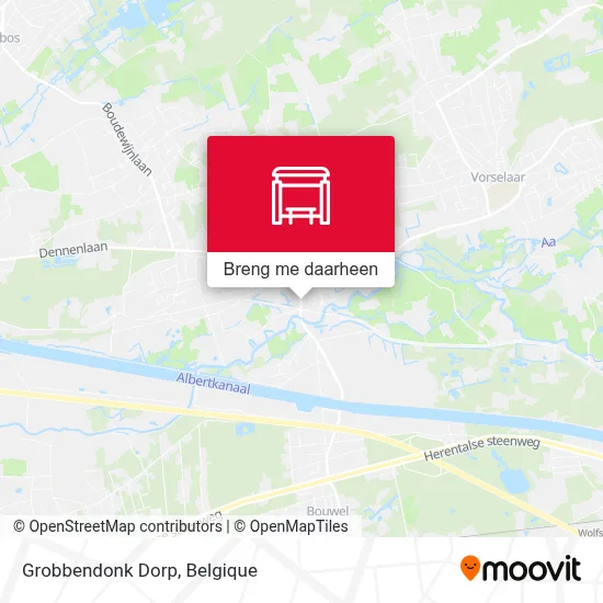 Grobbendonk Dorp kaart