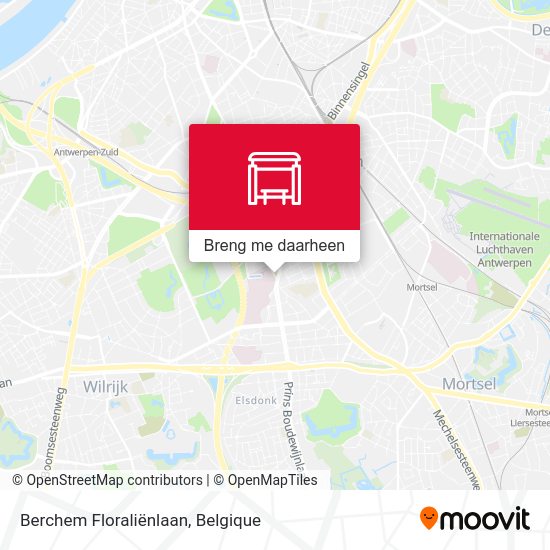 Berchem Floraliënlaan kaart