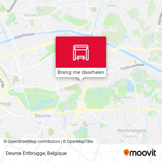 Deurne Ertbrugge kaart