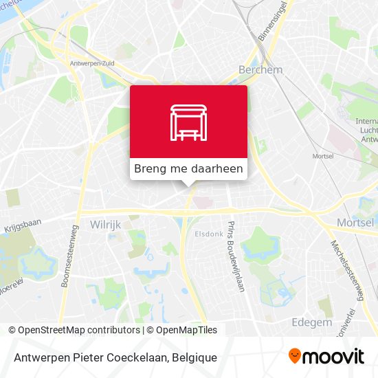 Antwerpen Pieter Coeckelaan kaart