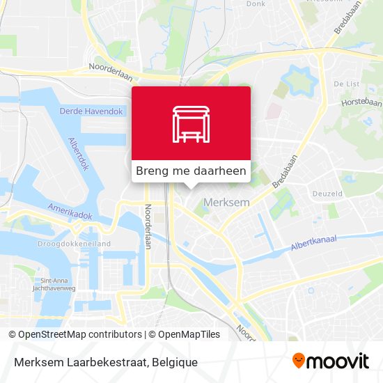 Merksem Laarbekestraat kaart