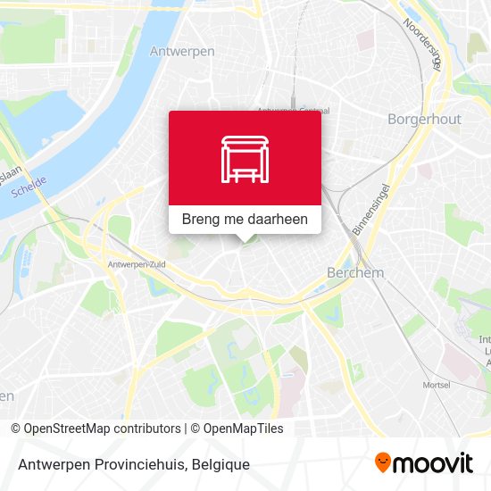 Antwerpen Provinciehuis kaart