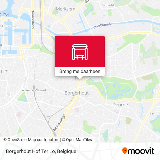 Borgerhout Hof Ter Lo kaart