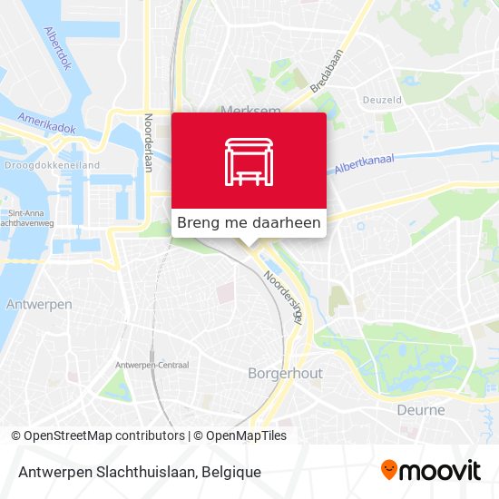 Antwerpen Slachthuislaan kaart