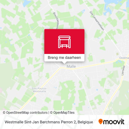 Westmalle Sint-Jan Berchmans Perron 2 kaart