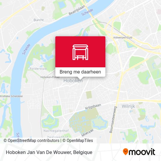 Hoboken Jan Van De Wouwer kaart
