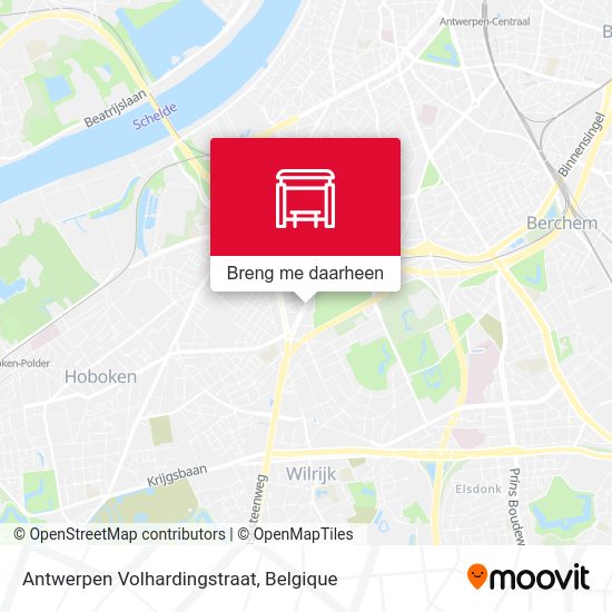 Antwerpen Volhardingstraat kaart