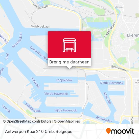 Antwerpen Kaai 210 Cmb kaart