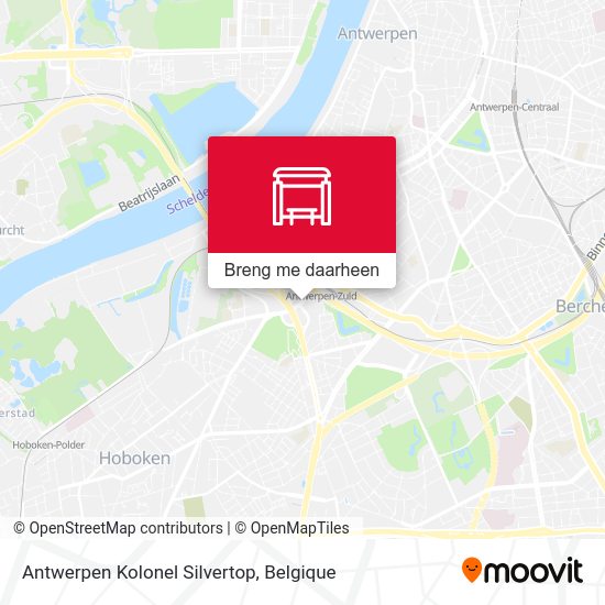 Antwerpen Kolonel Silvertop kaart