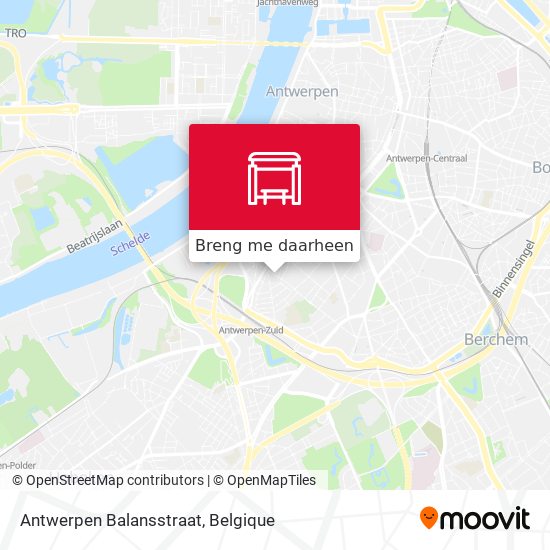 Antwerpen Balansstraat kaart