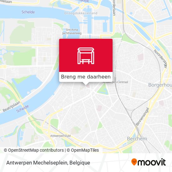 Antwerpen Mechelseplein kaart