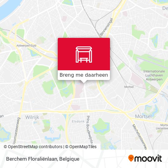 Berchem Floraliënlaan kaart