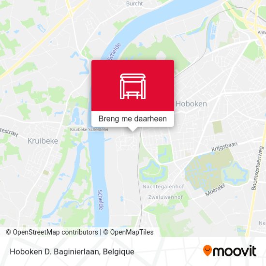 Hoboken D. Baginierlaan kaart