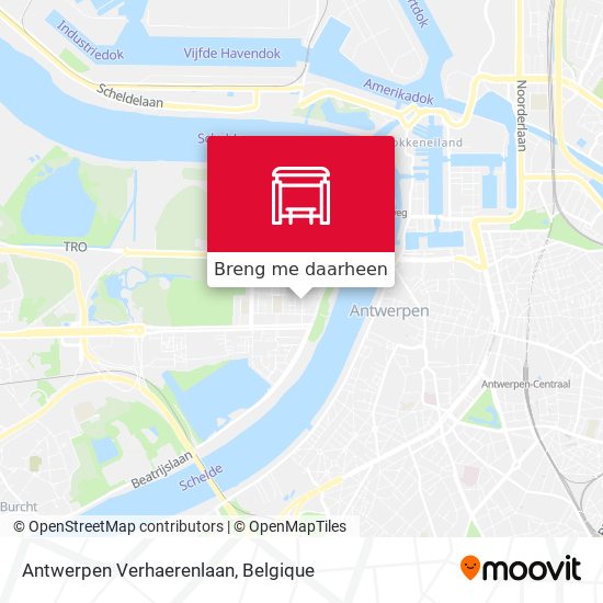 Antwerpen Verhaerenlaan kaart
