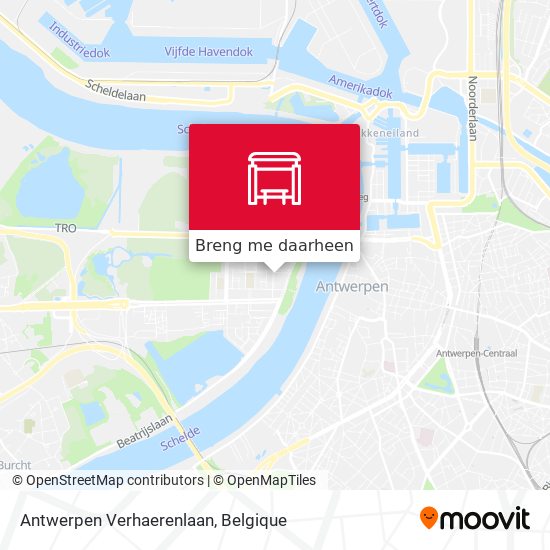 Antwerpen Verhaerenlaan kaart