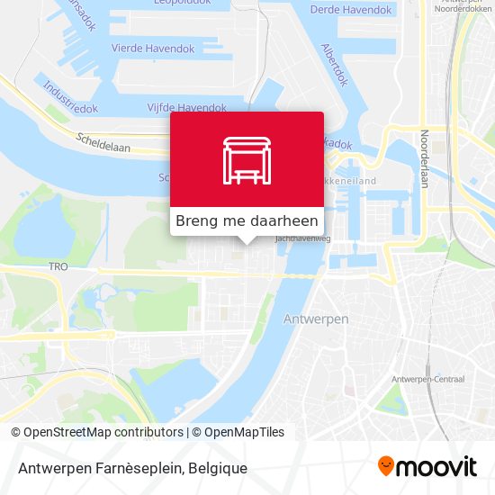 Antwerpen Farnèseplein kaart