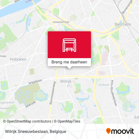 Wilrijk Sneeuwbeslaan kaart