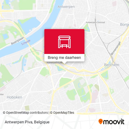 Antwerpen Piva kaart