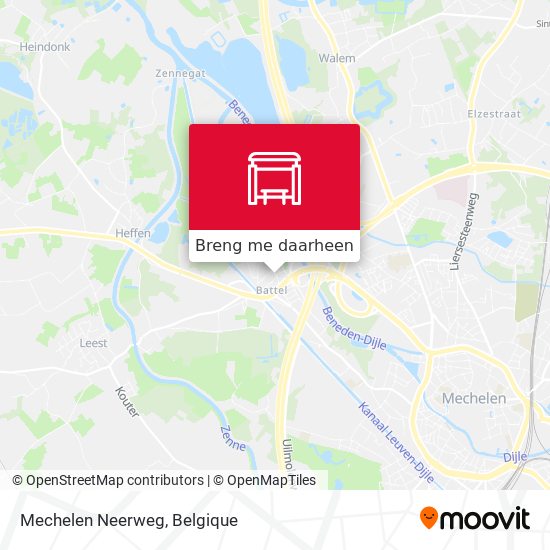 Mechelen Neerweg kaart