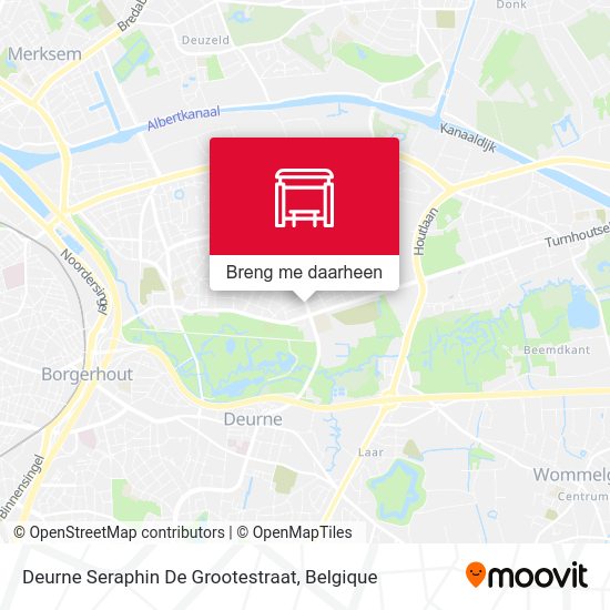 Deurne Seraphin De Grootestraat kaart