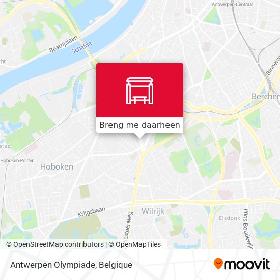 Antwerpen Olympiade kaart
