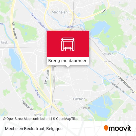 Mechelen Beukstraat kaart