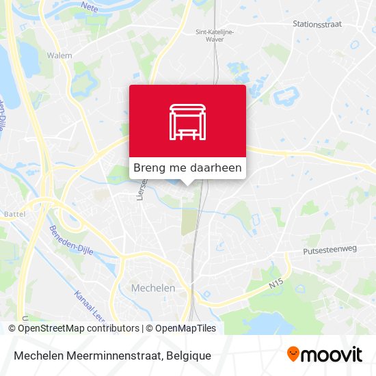 Mechelen Meerminnenstraat kaart