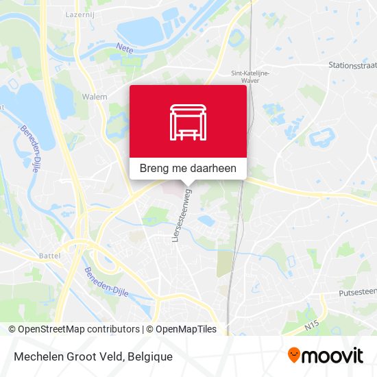 Mechelen Groot Veld kaart