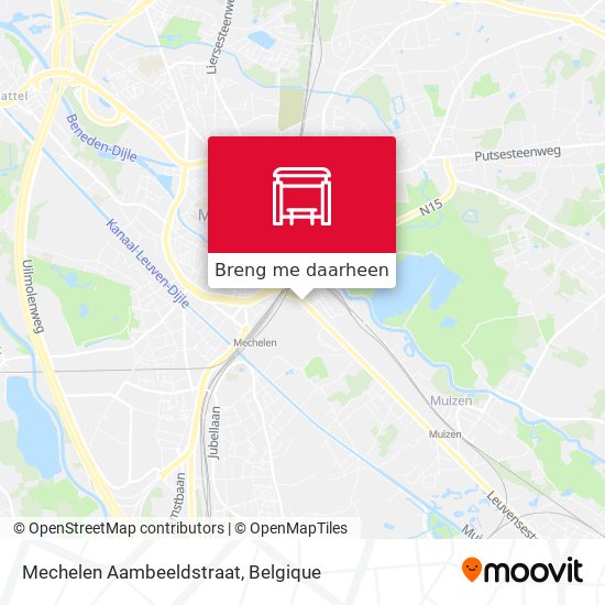 Mechelen Aambeeldstraat kaart