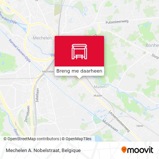 Mechelen A. Nobelstraat kaart