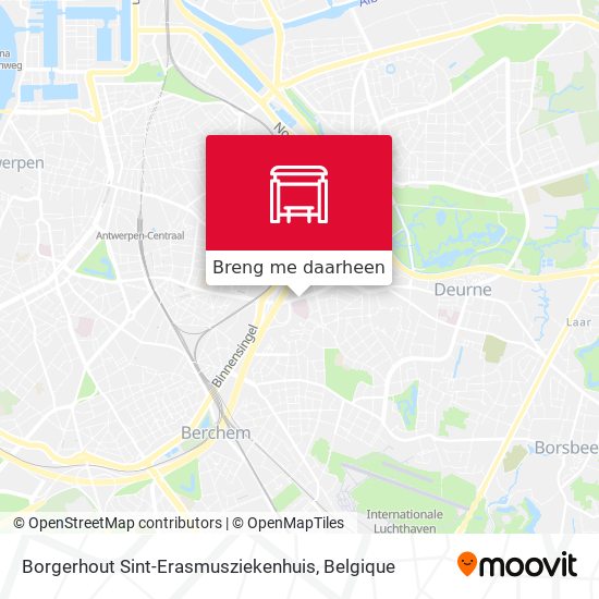 Borgerhout Sint-Erasmusziekenhuis kaart