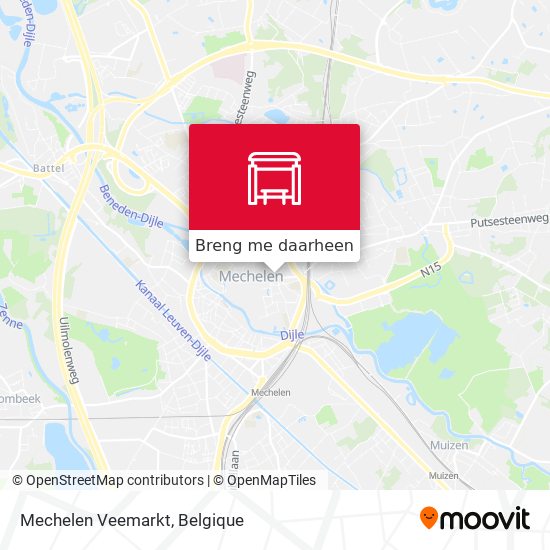 Mechelen Veemarkt kaart