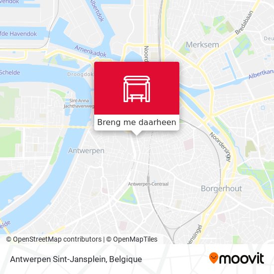 Antwerpen Sint-Jansplein kaart