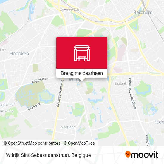 Wilrijk Sint-Sebastiaanstraat kaart