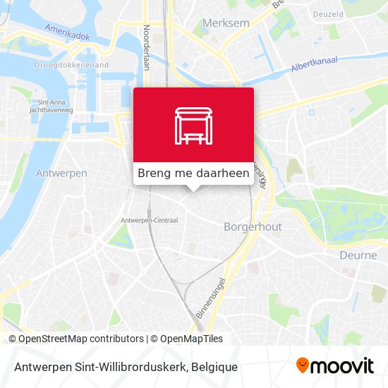 Antwerpen Sint-Willibrorduskerk kaart